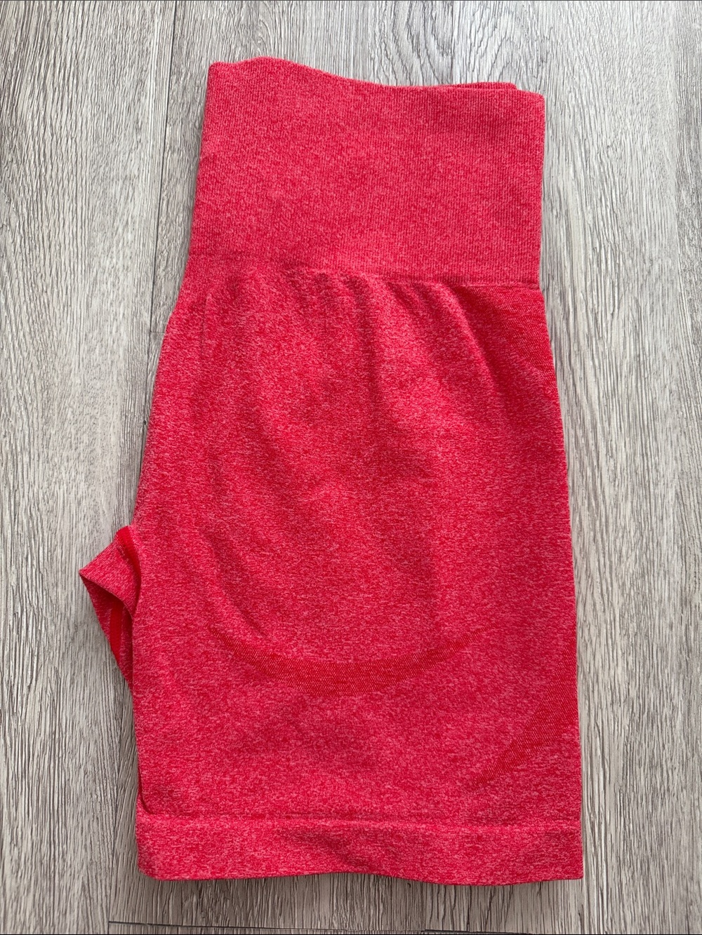 Aoxjox  High-Waist Red Active Shorts